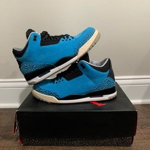 Jordan Retro 3 Powder Blue Shoes